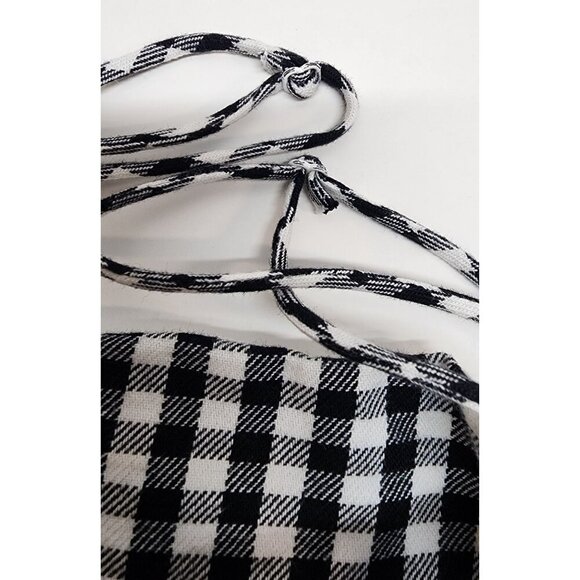 Altar'd State Black and White Gingham  Dress with Spaghetti Straps Size Medium - Picture 14 of 14